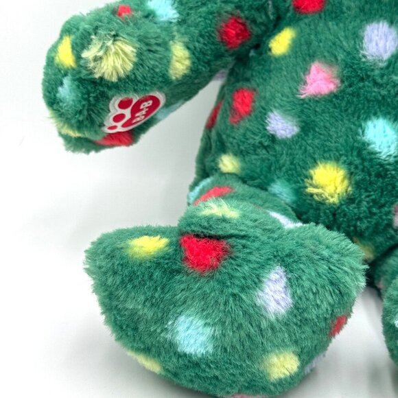 Build A Bear BAB Jolly Jumps Frog Holiday Green Polka Dot Stuffed Animal - Picture 2 of 8